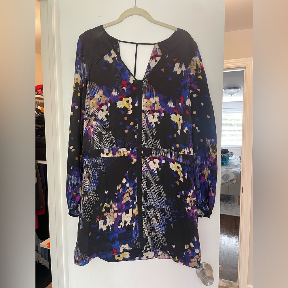 Leifsdottir for Anthropologie Black and Multicolor Dress